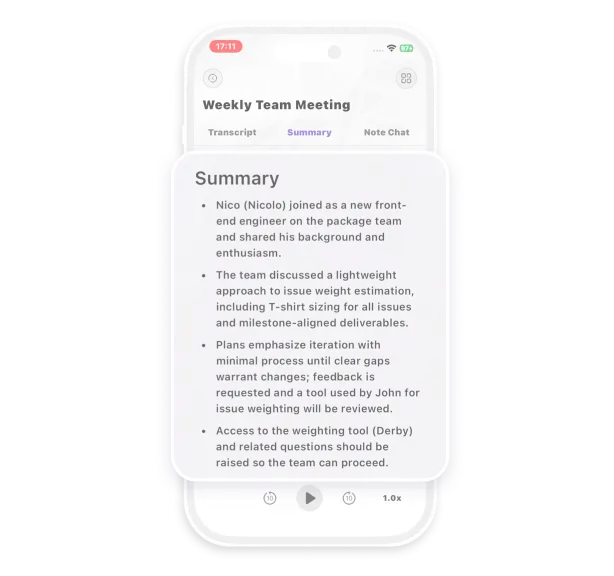 Get AI Meeting Notes in Seconds unselected